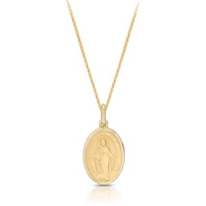 9ct Gold Miraculous Medal-MM24CL