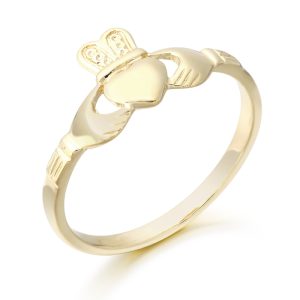 9ct Gold Ladies Claddagh Ring - CL10CL