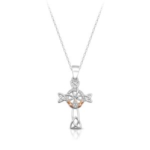 Silver Claddagh Cross-SC80CL