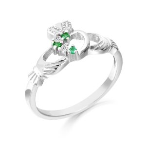 Silver Claddagh Ring-SCL90CL