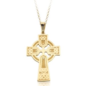 9ct Gold Celtic Cross - C04CL
