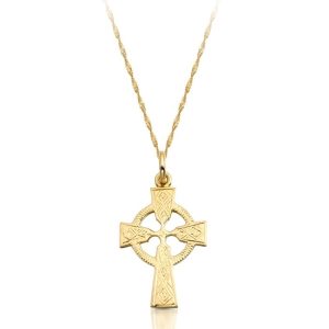 9ct Gold Celtic Cross - C112CL