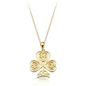 Shamrock Celtic Pendant-P032CL