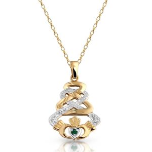Gold Claddagh Pendant-P33GCL