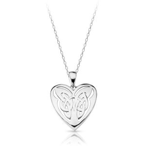 Silver Celtic Heart Pendant-SP029CL
