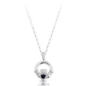 Silver Claddagh Pendant-SP130SCL