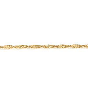 Gold Twisted Curb Chain-DISCO25CL
