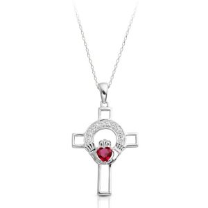 Silver Claddagh Cross-SC125RCL
