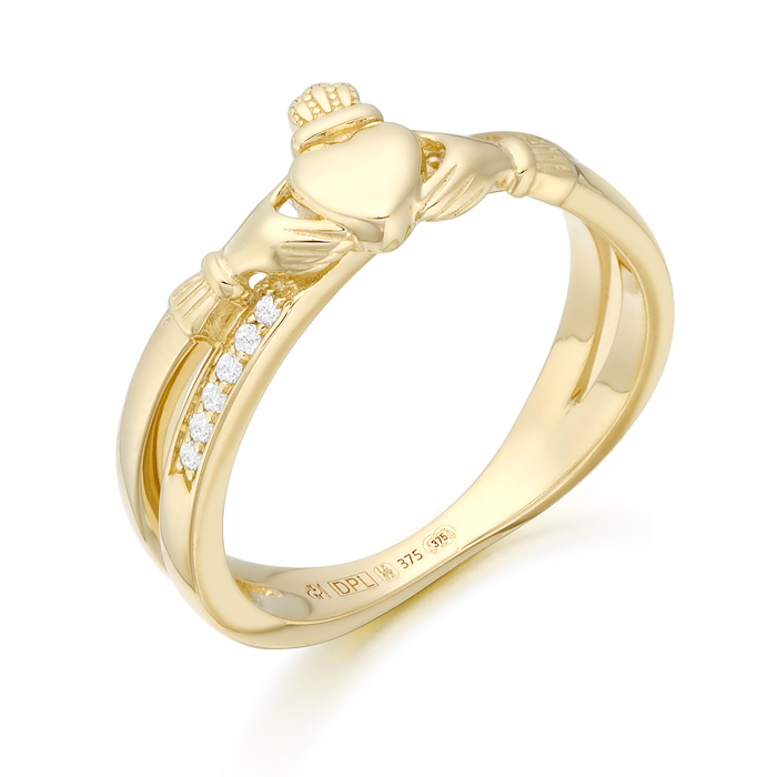 9ct Gold Claddagh Ring-CL58CL