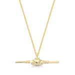9ct Gold Claddagh Pendant-P067CL