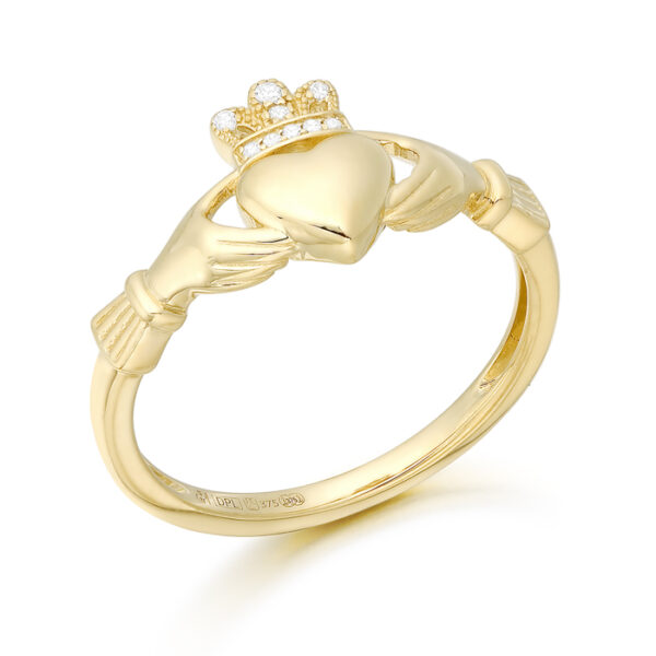 9ct Gold Claddagh Ring-CL60CL