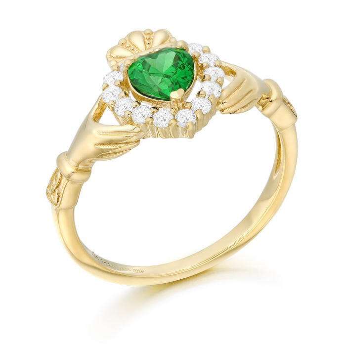 9ct Gold Claddagh Ring-CL62CL
