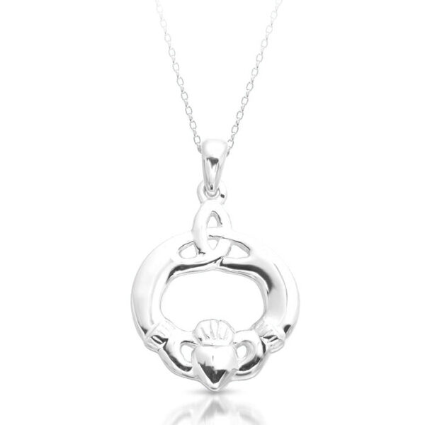 Silver Claddagh Pendant-SP052CL