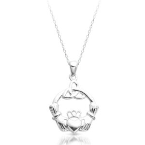 Silver Claddagh Pendant, much more than just a beautiful piece of Jewelry-SP054CL