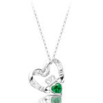 Silver Claddagh Pendant-SP058GCL