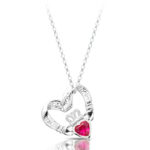 Silver Claddagh Pendant -SP058RCL