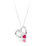 Silver Claddagh Pendant-SP058RSCL