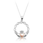 Silver Claddagh Pendant-SP72CL