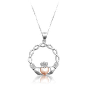 Silver Claddagh Pendant-SP72CL
