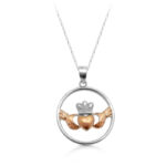 Silver Claddagh Pendant-SP74CL