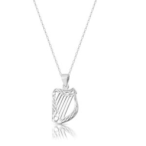 Silver Harp pendant-SP93CL