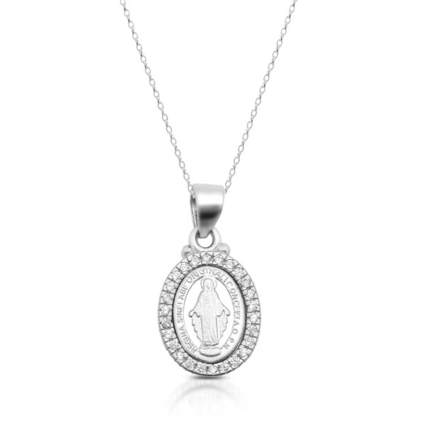 Silver Miraculous Medal-SM31CL