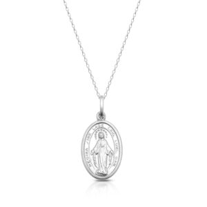 Silver Miraculous Medal-SM33CL