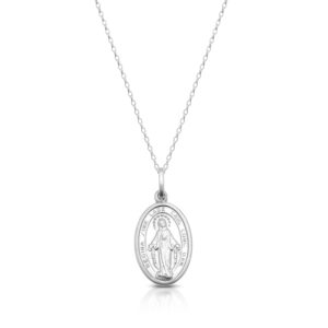 Silver Miraculous Medal-SM35CL