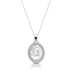 Silver Padre Pio Medal-SM38CL