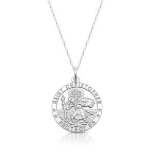 Silver Saint Christopher Medal-SST30CL