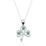 Silver Shamrock Celtic pendant-SP90CL