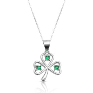 Silver Shamrock Celtic pendant-SP90CL