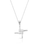 Silver St Brigid Cross Pendant-SC89CL