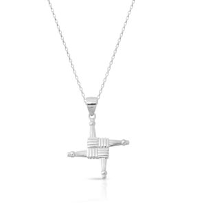 Silver St Brigid Cross Pendant-SC89CL