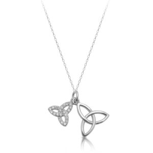 Silver Trinity Knot Celtic pendant-SP82CL