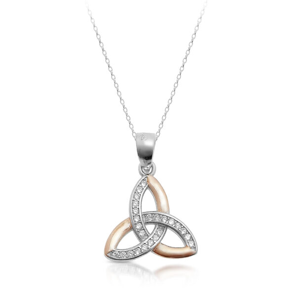 Silver Trinity Knot Celtic pendant-SP83CL
