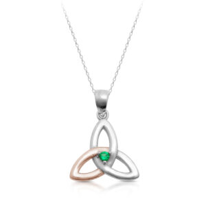 Silver Trinity Knot Celtic pendant-SP84CL