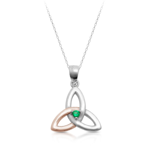 Silver Trinity Knot Celtic pendant-SP84CL
