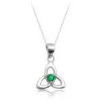 Silver Trinity Knot-Celtic pendant-SP86CL