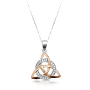 Silver Trinity Knot Celtic pendant-SP88CL