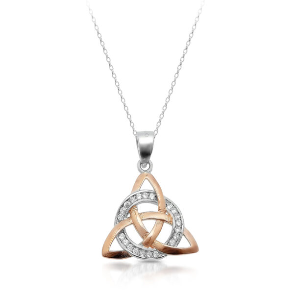 Silver Trinity Knot Celtic pendant-SP88CL