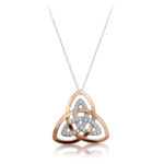 Silver Trinity Knot Celtic pendant-SP89CL