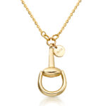 9ct Gold Horse Bit Pendant-P42