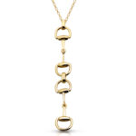 9ct Gold Horse Bit Pendant-P43CL