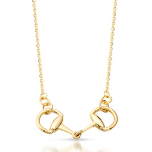 9ct Gold Horse Bit Pendant-P44CL