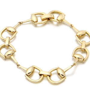 9ct Gold Horsebit Bracelet-B3CL