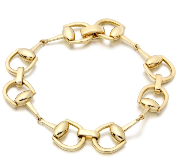 9ct Gold Horsebit Bracelet-B3CL