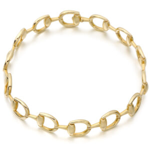 9ct Gold Horsebit Bracelet-B4CL