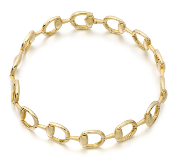 9ct Gold Horsebit Bracelet-B4CL